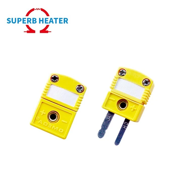 Yellow Color K Type Standard Thermocouple Connector/plug high quality